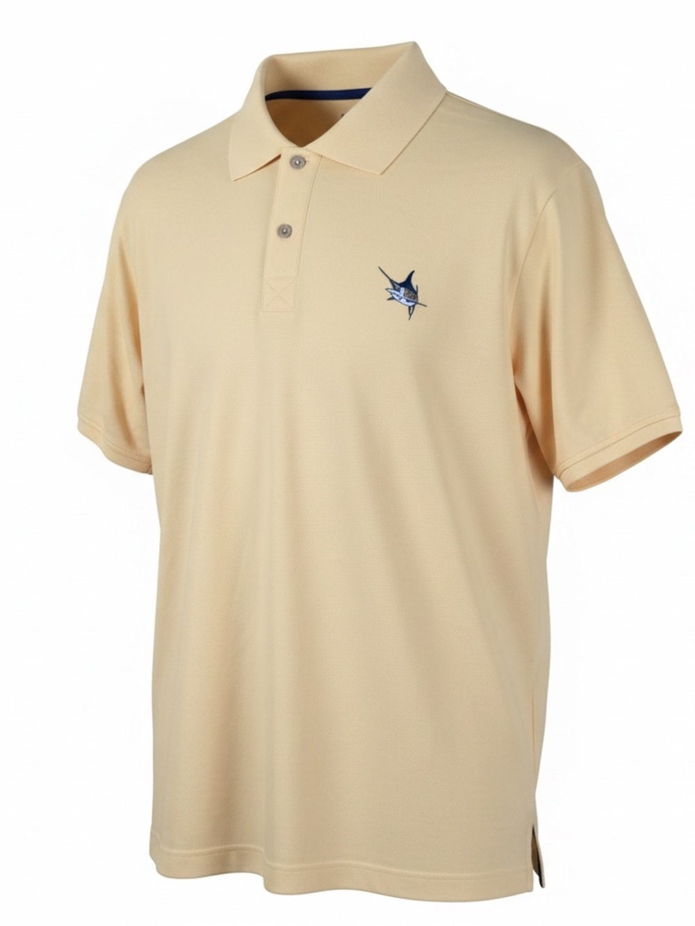 Guy Harvey Polo Shirt Men’s Large Pale Yellow Fishing Marlin Logo